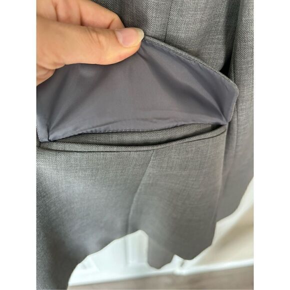 Evan picone women’s gray skirt suit jacket size 8 skirt size 6 - Picture 8 of 11